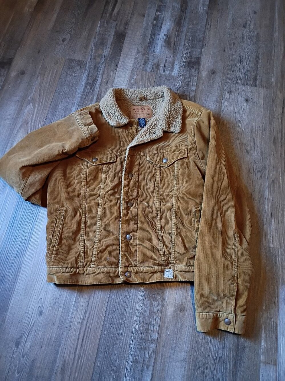 Vintage Abercrombie and Fitch Sherpa Lined Corduroy Jacket